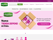 Tablet Screenshot of depend.com.mx