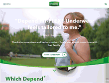 Tablet Screenshot of depend.com